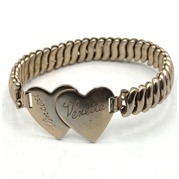 Vintage Sweetheart Expansion Heart Hong Kong Bracelet - Picture 1 of 5